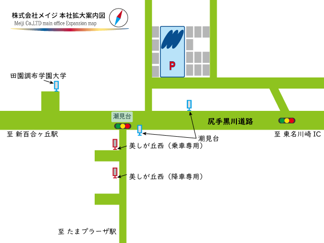 本社拡大案内図